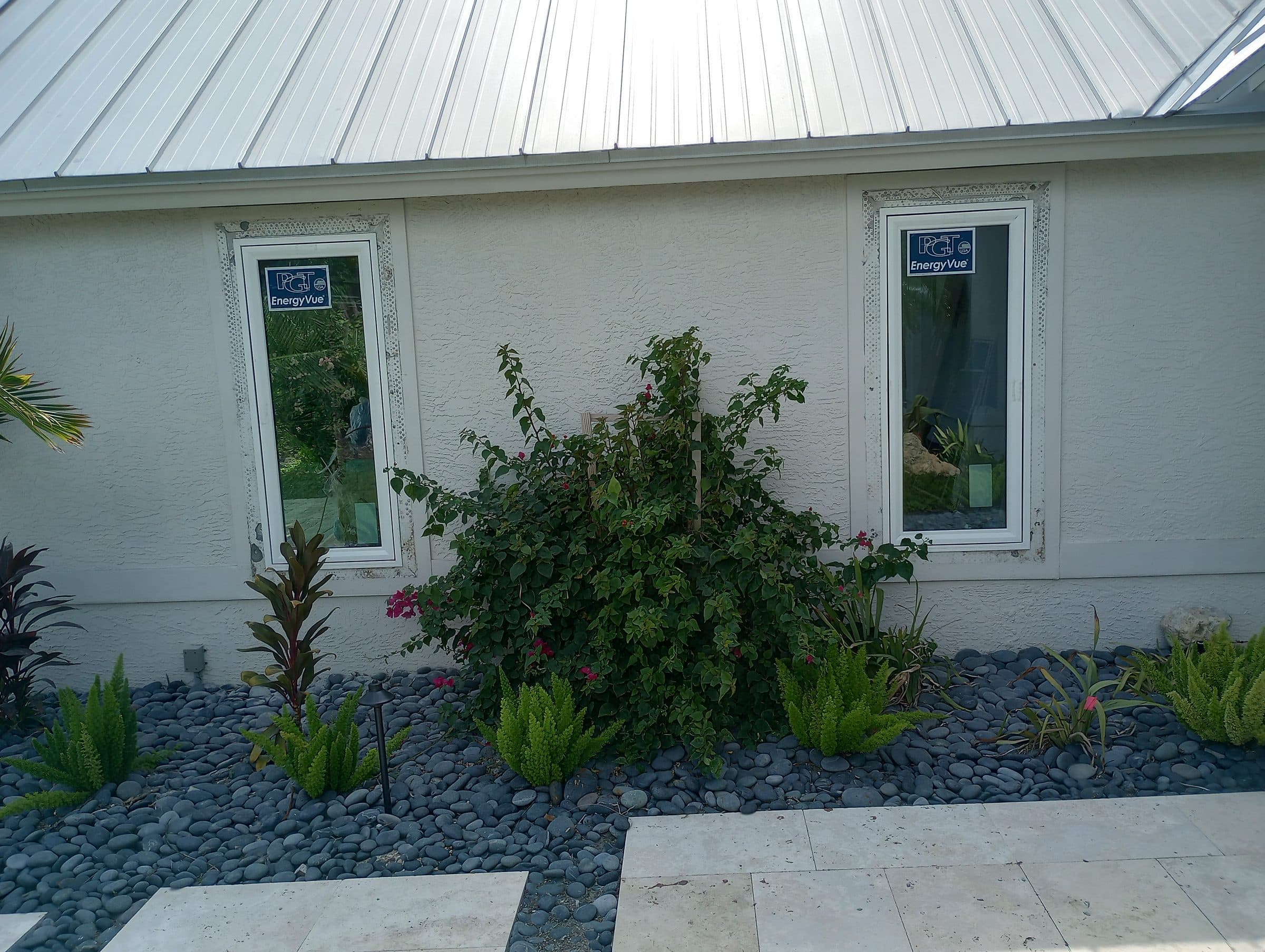 Hurricane impact windows installed on a coastal Florida home by Moose Homes