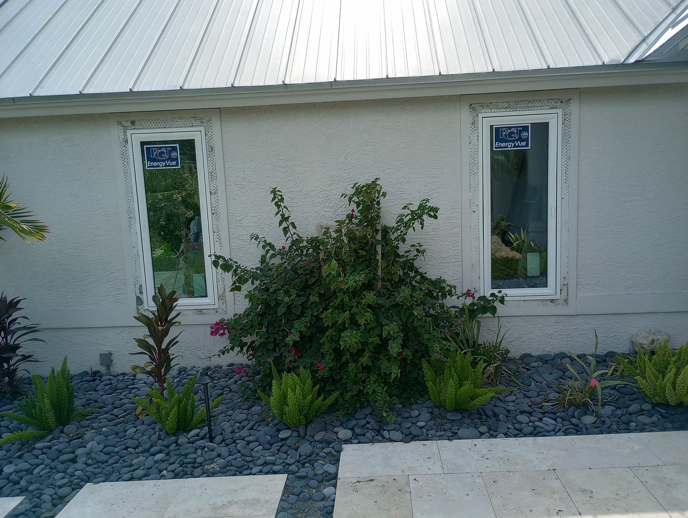 Hurricane impact windows installed on a coastal Florida home by Moose Homes